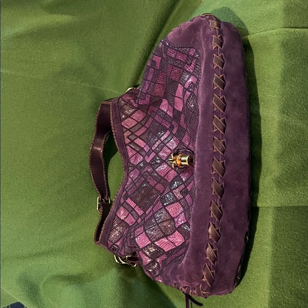 Authentic Gucci Python and Suede Large Jackie Hobo - Picture 10 of 10